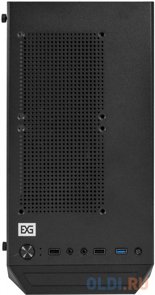 Корпус Miditower ExeGate Mistery X4-NPX600 (ATX, БП 600NPX с вент. 12см, 2*USB+1*USB3.0, HD аудио, черный, 4 вент. 12см с RGB подсветкой, пылевые филь