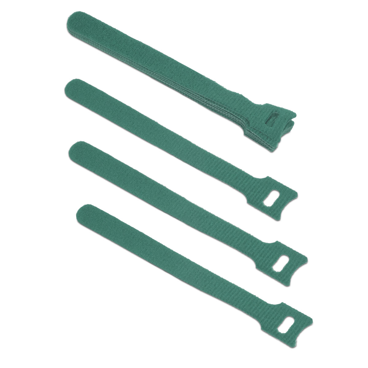 Стяжка-липучка Cabeus CLAMP-150-GN, 1.4 см x 150 мм, 10 шт., зеленый (CLAMP-150-GN)