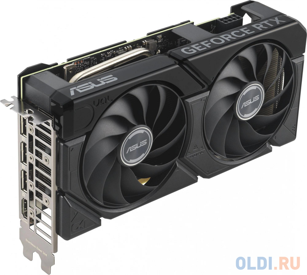 Видеокарта Asus PCI-E 4.0 DUAL-RTX4060TI-O16G-EVO NVIDIA GeForce RTX 4060TI 16Gb 128bit GDDR6 2595/18000 HDMIx1 DPx3 HDCP Ret