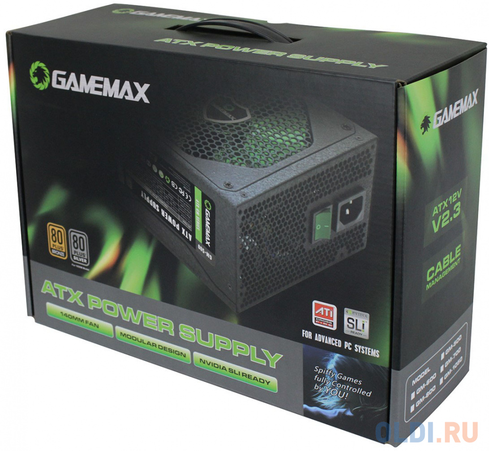 Блок питания ATX 600 Вт GameMax GM-600