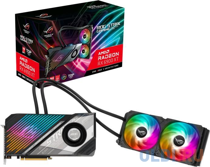 Видеокарта ASUS Radeon RX 6900 XT ROG-STRIX-LC-T-GAMING 16384Mb ROG-STRIX-LC-RX6900XT-T16G-GAMING