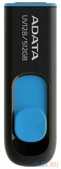 512GB USB 3.2 Gen1 AUV128-512G-RBE Black/Blue, Performance (Max.): Up to 100MB/s read