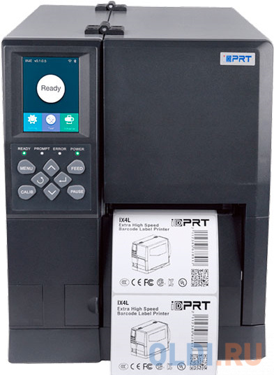 iDPRT iX4L Industrial 4" TT Printer 203DPI, 6IPS, 32/128MB, RTC, USB Type B 1, USB HOST 1, RJ45 1, RS232(9-pin) 1, ZPL/ZPL-II, TSPL (new P/N 1007