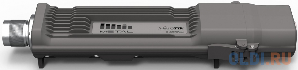 Точка доступа MikroTik RBMetalG-52SHPacn Metal 52 ac  2.4/5GHz 802.11a/b/g/n/ac wireless, RouterOS L4, metal case, mounting loops, PoE, PSU, Omni ante