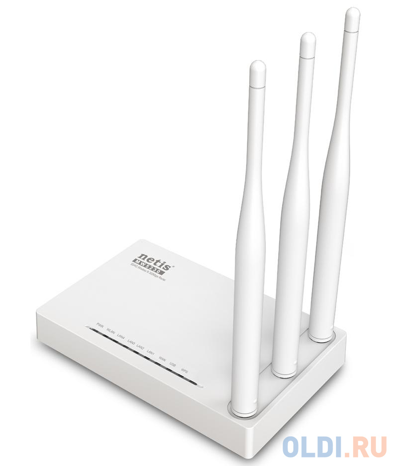 Беспроводной маршрутизатор Netis MW-5230 802.11bgn 300Mbps 2.4 ГГц 4xLAN USB белый