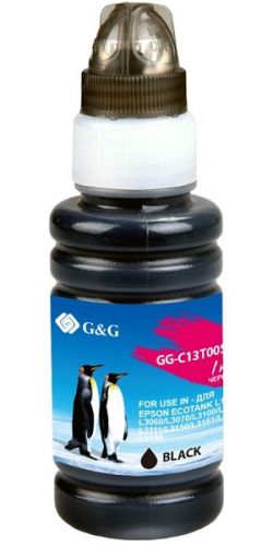 Чернила G&G C13T00S14A, 70 мл, черный, совместимые для Epson L1110, L3151, L3100, L3101, L3110, L3150 (GG-C13T00S14)