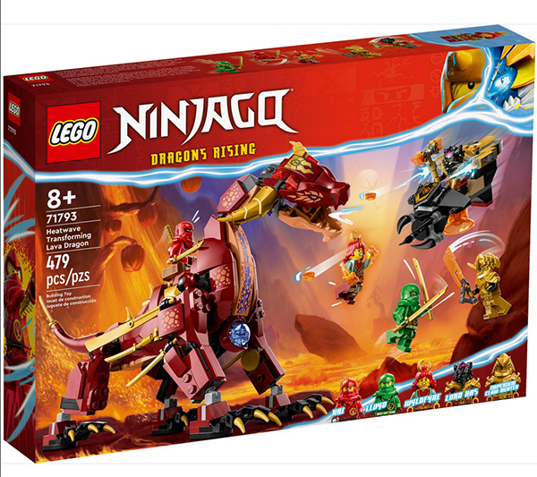 Конструктор Lego Ninjago Heatwave Transforming Lava Dragon 479 дет. 71793