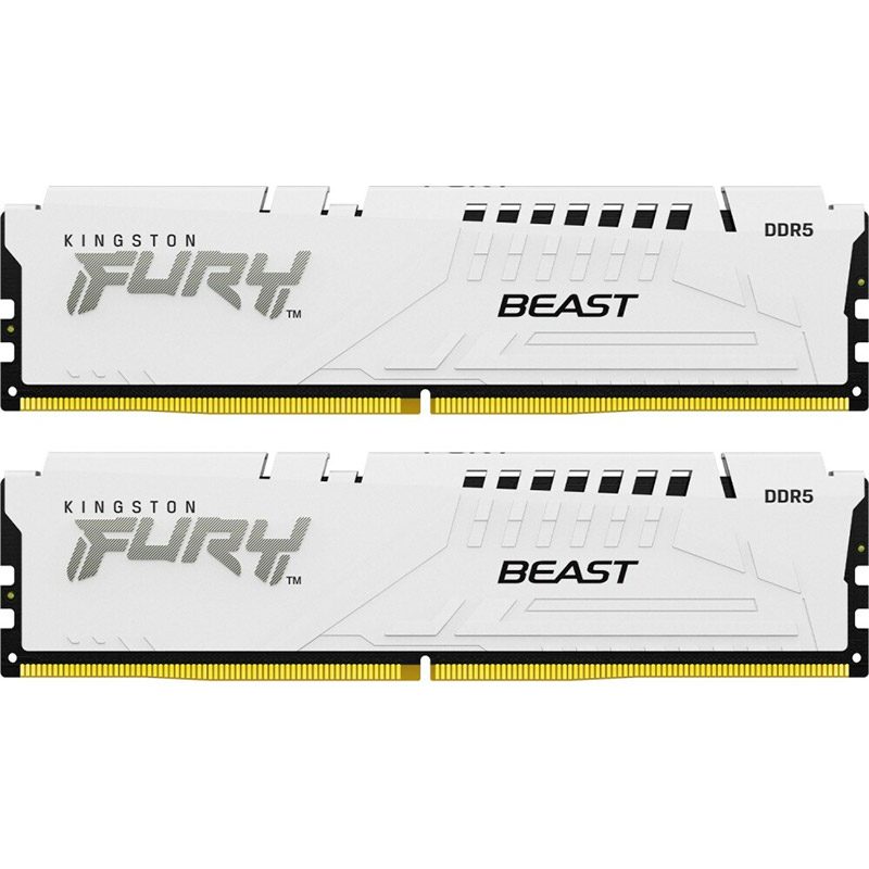 Модуль памяти Kingston Fury Beast White EXPO DDR5 DIMM 6000MHz PC-48000 CL36 - 32Gb (2х16Gb) KF560C36BWEK2-32