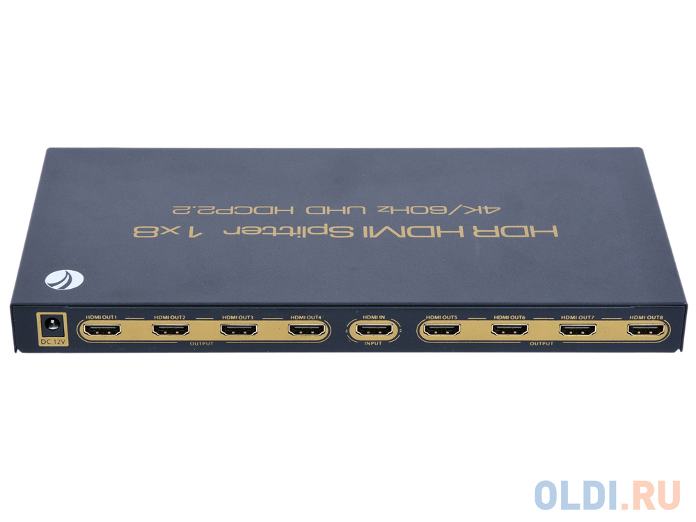 Разветвитель HDMI Spliitter 1=8  2.0v, 4K/60Hz, VCOM <DD428