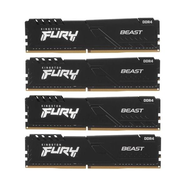 Память оперативная DDR4 Kingston Fury Beast 32GB 2666MHz (KF426C16BBK4/32)