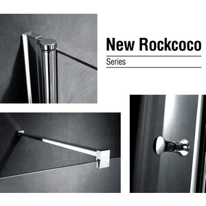 Душевой уголок Gemy New Rockcoco 100x100 прозрачный, хром (S03161C)