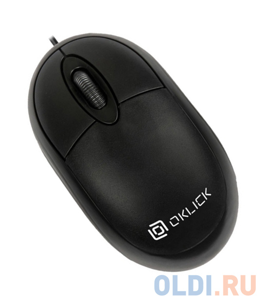 Мышь Oklick 105S черный оптическая (800dpi) USB для ноутбука (2but)