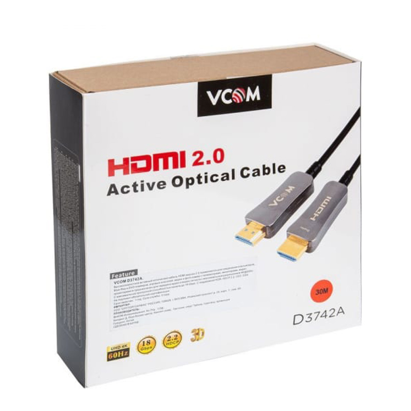 Аксессуар Vcom HDMI - HDMI ver. 2.0 30m D3742A-30M