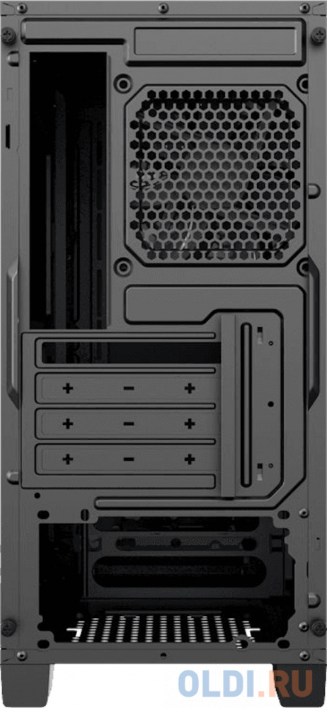 Компьютерный корпус, без блока питания mATX/ Gamemax M61 mATX case, black, w/o PSU, w/1xUSB3.0+1xType-C, w/1x12cm rear fan