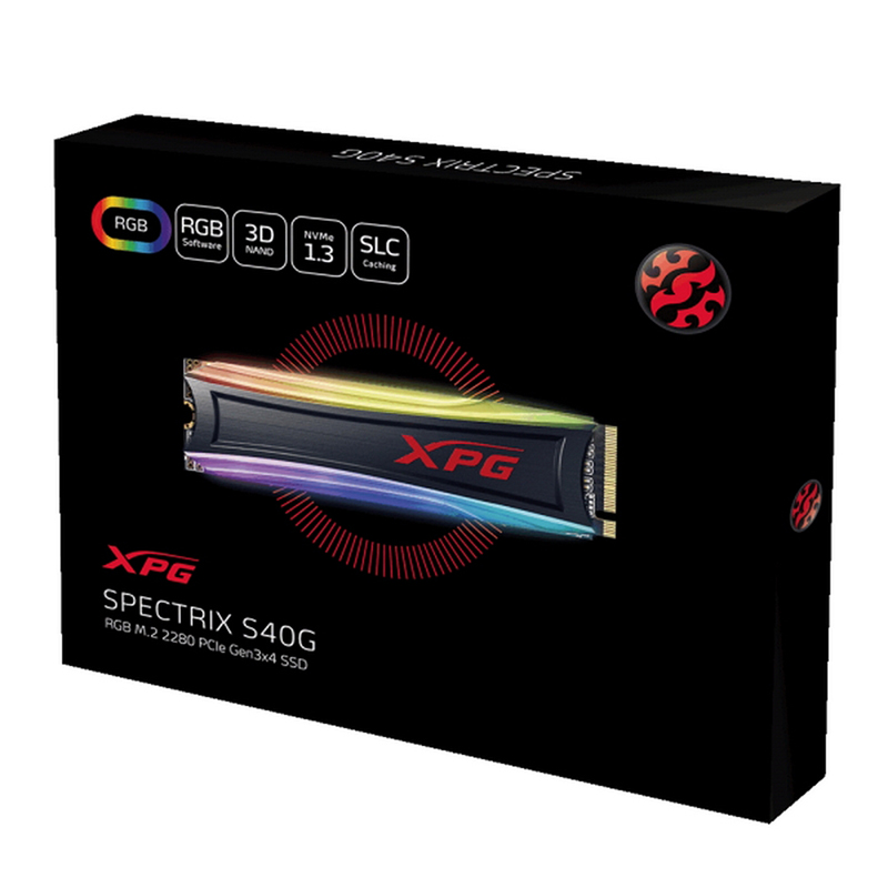 Твердотельный накопитель A-Data XPG Spectrix S40G RGB 1Tb AS40G-1TT-C