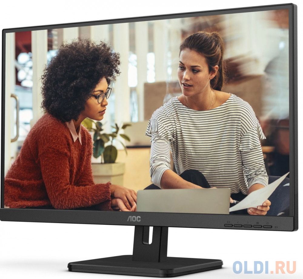 МОНИТОР 27" AOC 27E3UM Black (VA, 1920x1080, 75Hz, 4 ms, 178°/178°, 300 cd/m, 20M:1, +2xHDMI 1.4, +DisplayPort 1.2, MM)