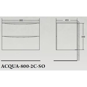 Тумба под раковину BelBagno Acqua 80 bianco lucido (ACQUA-800-2C-SO-BL)