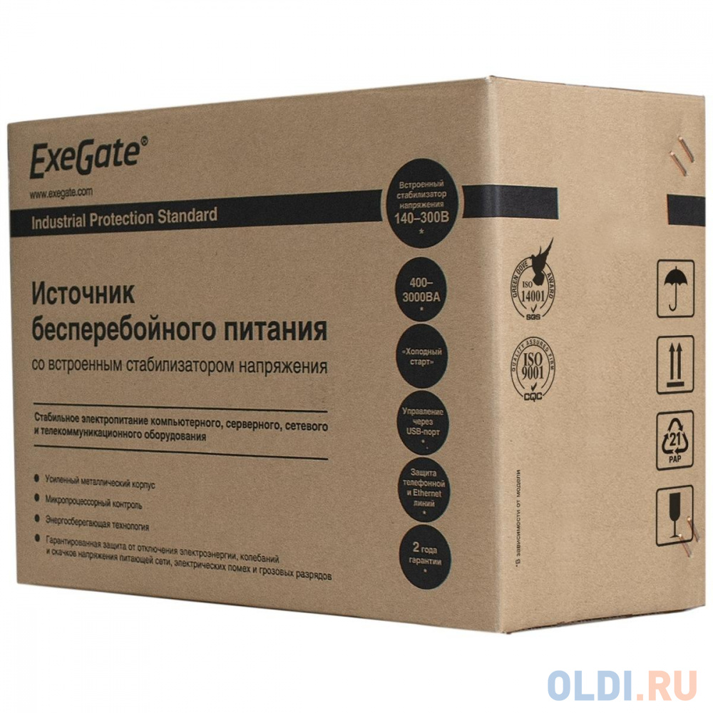 Exegate EP285579RUS ИБП ExeGate SpecialPro Smart LLB-600.LCD.AVR.C13.RJ.USB <600VA/360W, LCD, AVR, 4*IEC-C13, RJ45/11, USB, Black> в Москвe