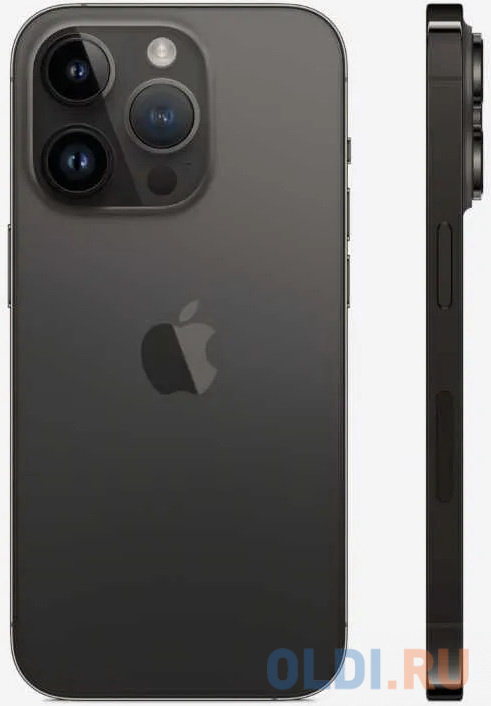 Смартфон Apple A2892 iPhone 14 Pro 128Gb 6Gb черный космос моноблок 3G 4G 2Sim 6.1" 1179x2556 iOS 16 48Mpix 802.11 a/b/g/n/ac/ax NFC GPS GSM900/1
