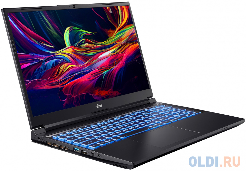 Ноутбук IRU Калибр 15ALC Core i5 12500H 32Gb SSD512Gb NVIDIA GeForce RTX 3050 4Gb 15.6" IPS FHD (1920x1080) Free DOS black WiFi BT Cam 3465mAh (1