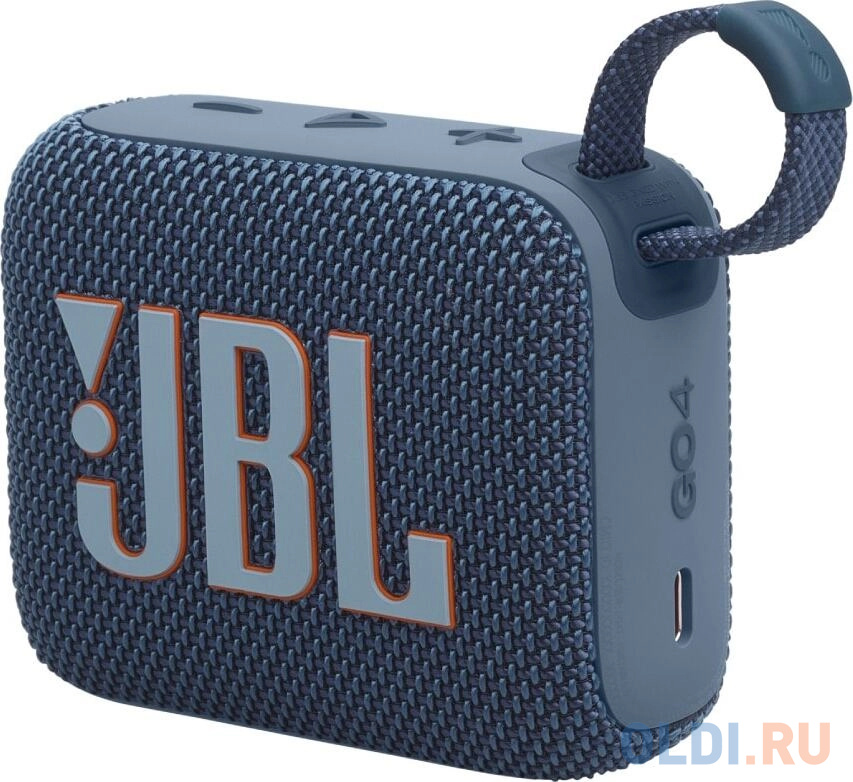 Колонка портативная JBL GO 4 Blue [4.2 Вт, Bluetooth 5.3, Время работы - 7 ч.]