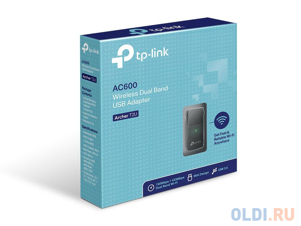 Адаптер TP-LINK Archer T2U NANO AC600 Nano Wi-Fi USB-адаптер в Москвe