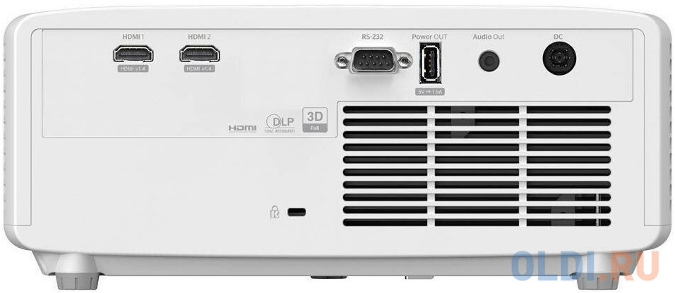 Лазерный проектор Optoma [ZW350e] DLP, WXGA (1280*800), 4000 ANSI lm; 300 000:1; TR 1.54-1,72:1; Zoom1.1x; HDMIx2; AudioOUTx1; USB-A 1.5A; RS232; 15Wx