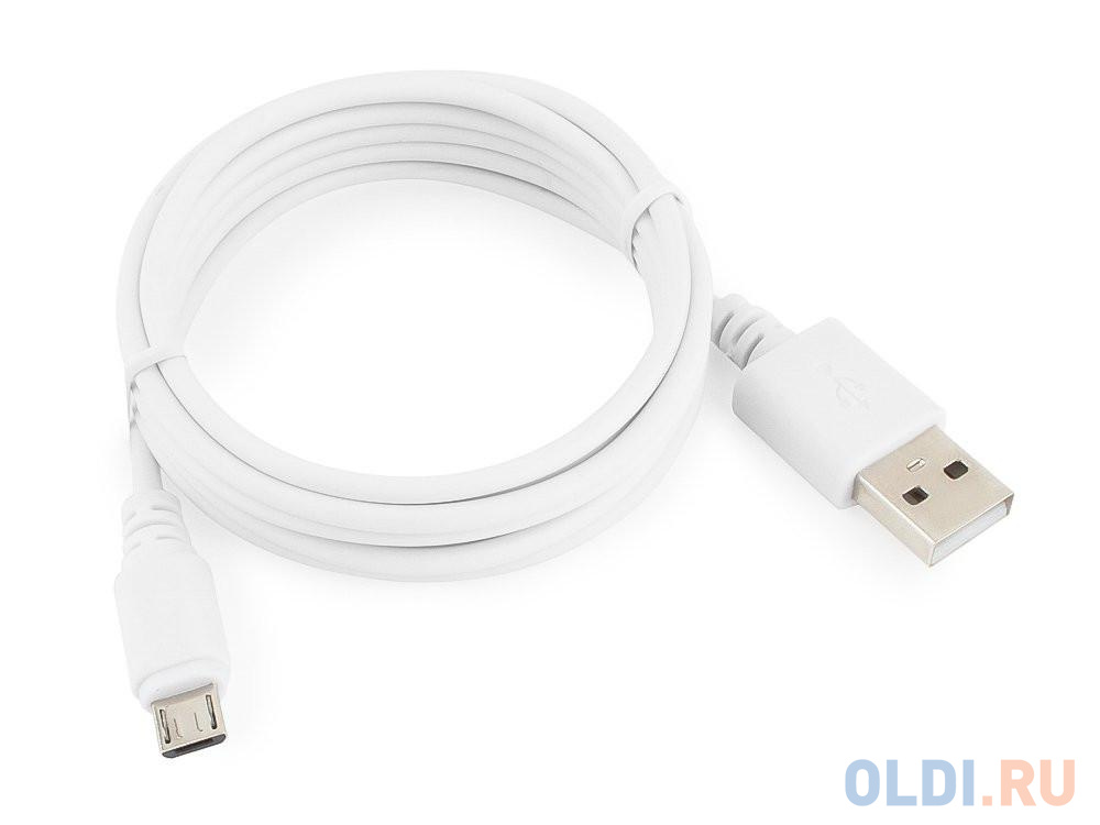 Кабель microUSB 1.8м Cablexpert CC-mUSB2-AMBM-6W круглый белый