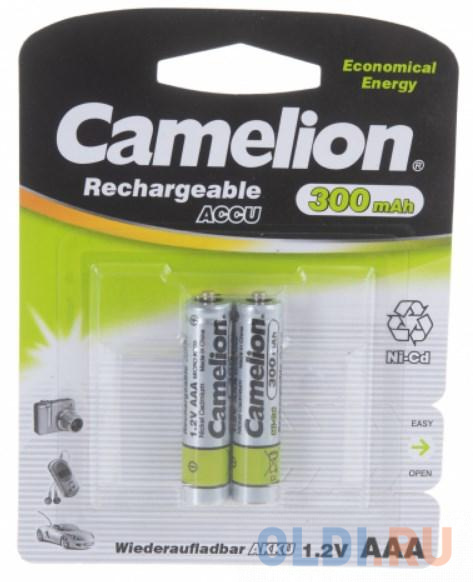 Camelion   AAA- 300mAh Ni-Cd BL-2 (NC-AAA300BP2, аккумулятор,1.2В) (2 шт. в уп-ке) в Москвe