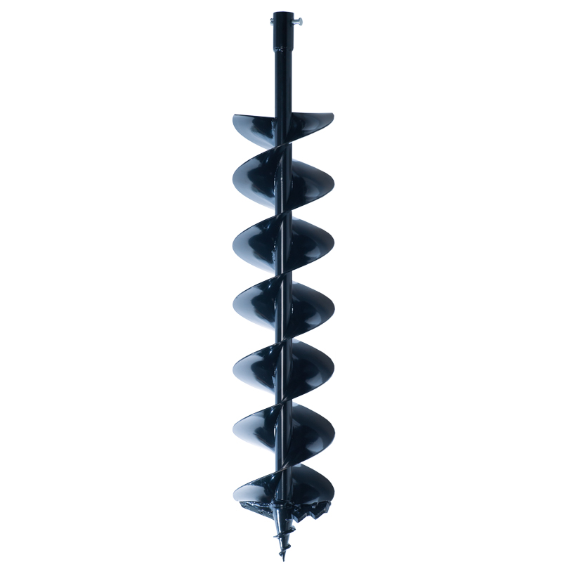 Шнек для мотобура ADA instruments Frozen Ground Drill 150, двухзаходный для мерзлого грунта, ⌀ 15 см, L= 80 см, диаметр соединения 2 см (А00277)