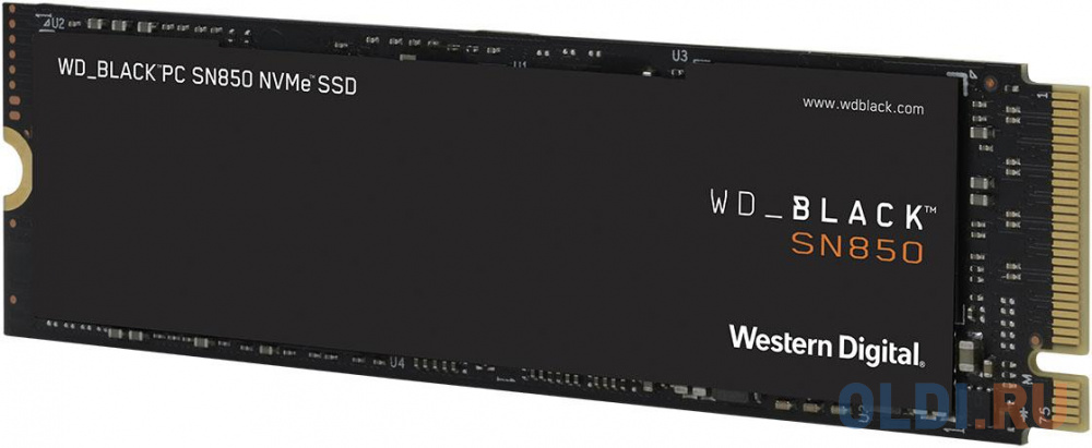 Накопитель SSD WD Original PCI-E x4 500Gb WDS500G1X0E Black SN850 M.2 2280