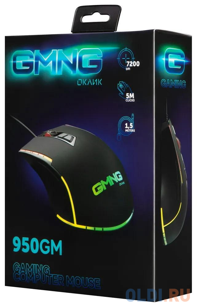 Мышь проводная Oklick GMNG 950GM чёрный USB