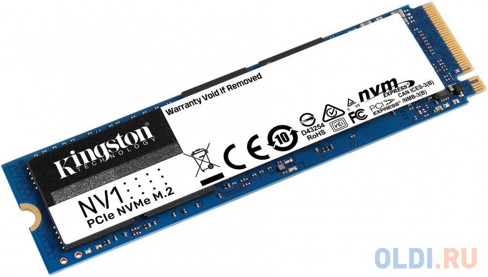 SSD накопитель Kingston NV1 500 Gb PCI-E 3.0 x4 SNVS/500G