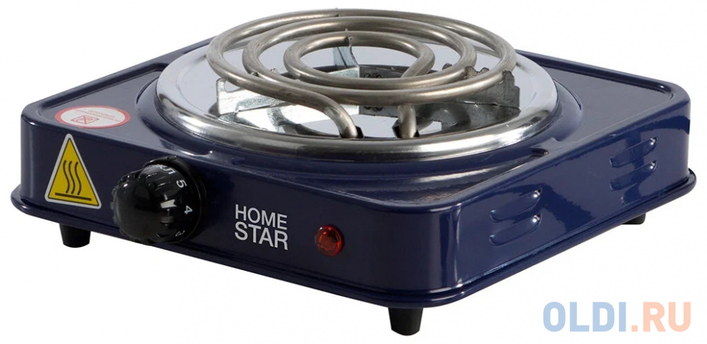 Плитка электрическая HOMESTAR HS-1103, 1 конф. сапфир, ТЭН 1000 Вт