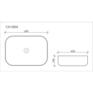 Раковина-чаша Ceramica Nova Element 50х38 овальная (CN5005)