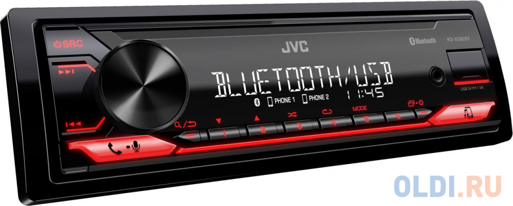 Автомагнитола JVC KD-X282BT 1DIN 4x50Вт