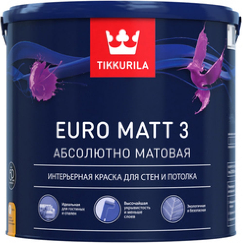 Интерьерная краска для стен и потолков Tikkurila