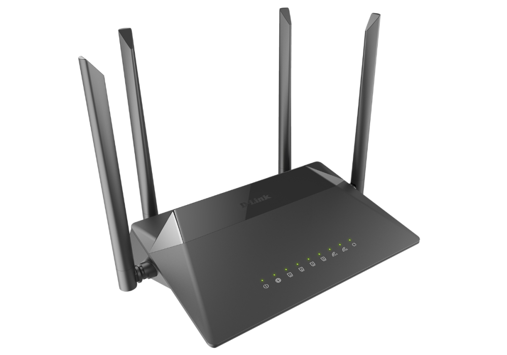 Wi-Fi роутер D-link DIR-842, 802.11a/b/g/n/ac, 2.4 / 5 ГГц, до 1.17 Гбит/с, LAN 4x1 Гбит/с, WAN 1x1 Гбит/с, внешних антенн: 4x5dBi (DIR-842/R1)