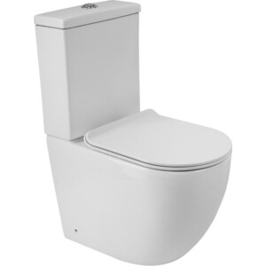 Унитаз-компакт безободковый BelBagno Amanda с сиденьем микролифт (BB051CPR, BB051T, BB901SC)