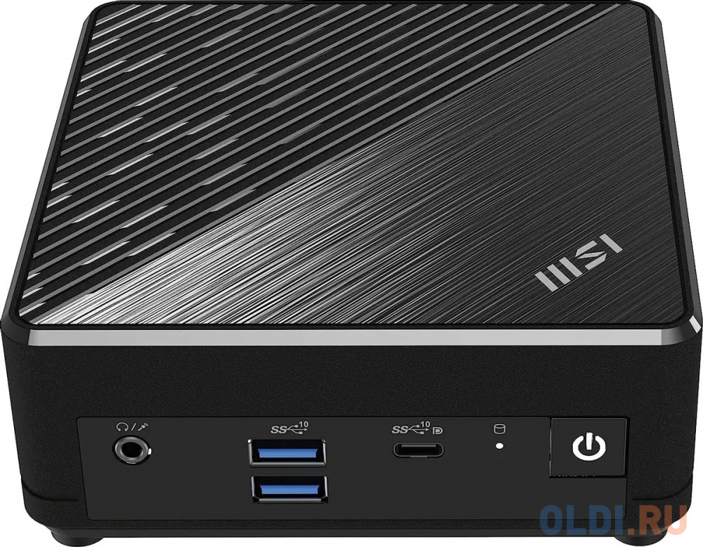 Неттоп MSI Cubi N ADL-019RU slim N100 (0.8) 4Gb SSD128Gb UHDG Windows 11 Professional GbitEth WiFi BT 65W черный (9S6-B0A911-019)