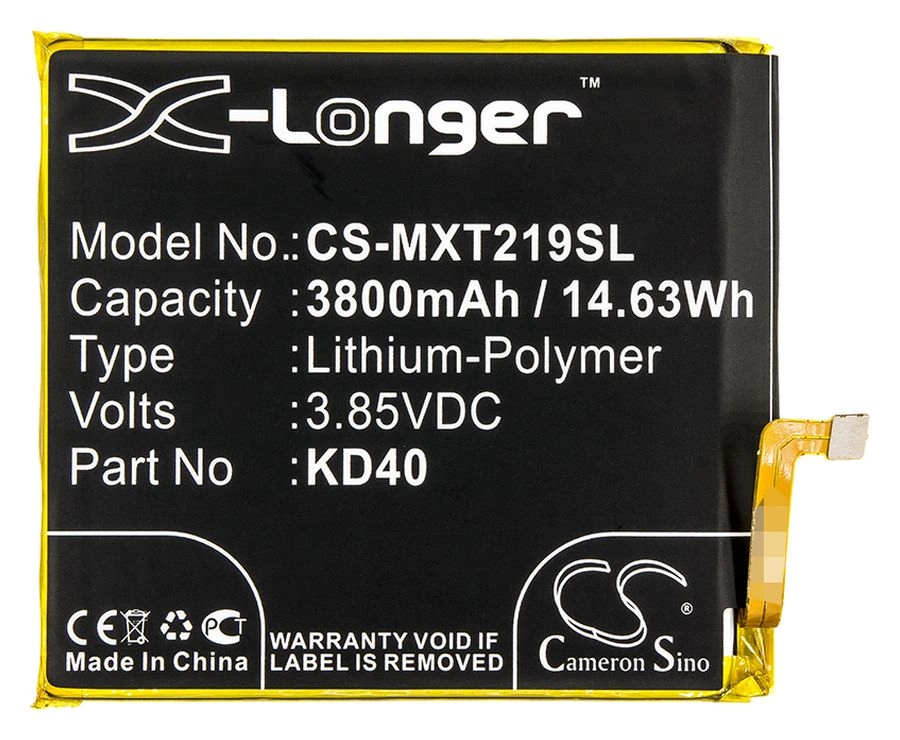 Аккумулятор CameronSino для Motorola Moto G8 Plus, XT2019-1, XT2019-2, 3.85V, 3800mAh (CS-MXT219SL)