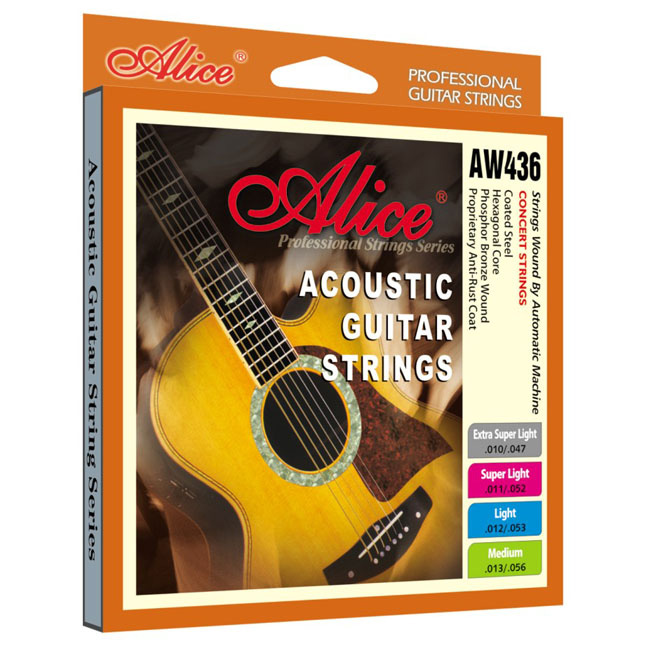 Струны Alice AW436-XL 10-47 фосфорная бронза для акустической гитары