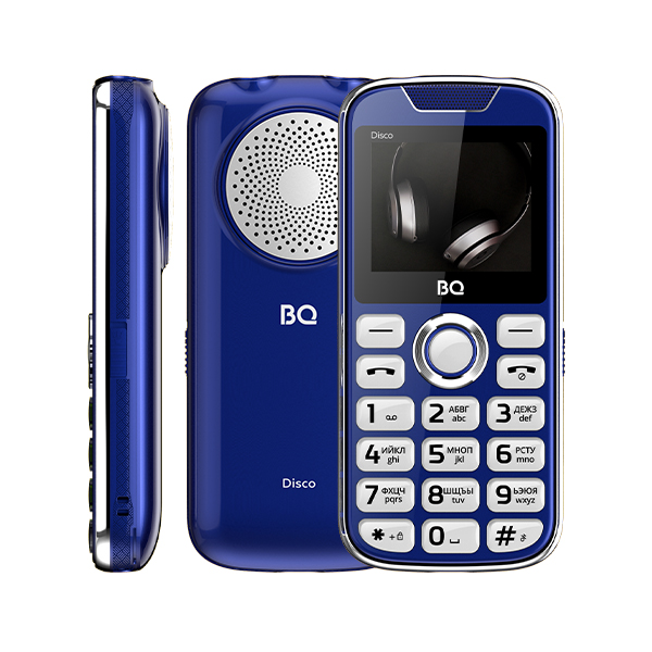 Мобильный телефон BQ 2005 Disco, 2" 176x220, 32Mb RAM, 32Mb, BT, 2-Sim, 1600 мА·ч, micro-USB, синий