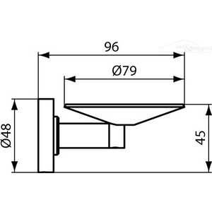 Мыльница Ideal Standard антивандальная iom (A9129AA)