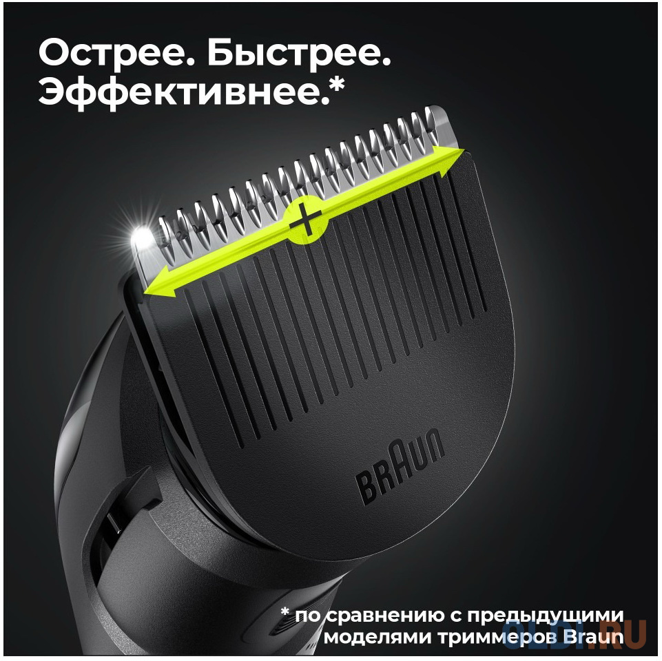 Триммер Braun MULTI MGK3325 BLK/BLK BOX MN чёрный