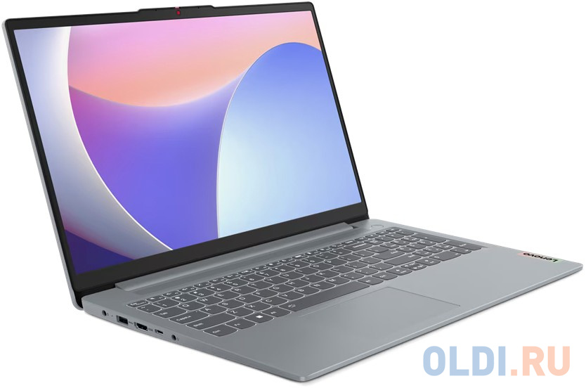 Ноутбук Lenovo IdeaPad Slim 3 15IRH8 Core i5 13420H 8Gb SSD512Gb Intel UHD Graphics 15.6" TN FHD (1920x1080) noOS grey WiFi BT Cam (83EM000CLK)