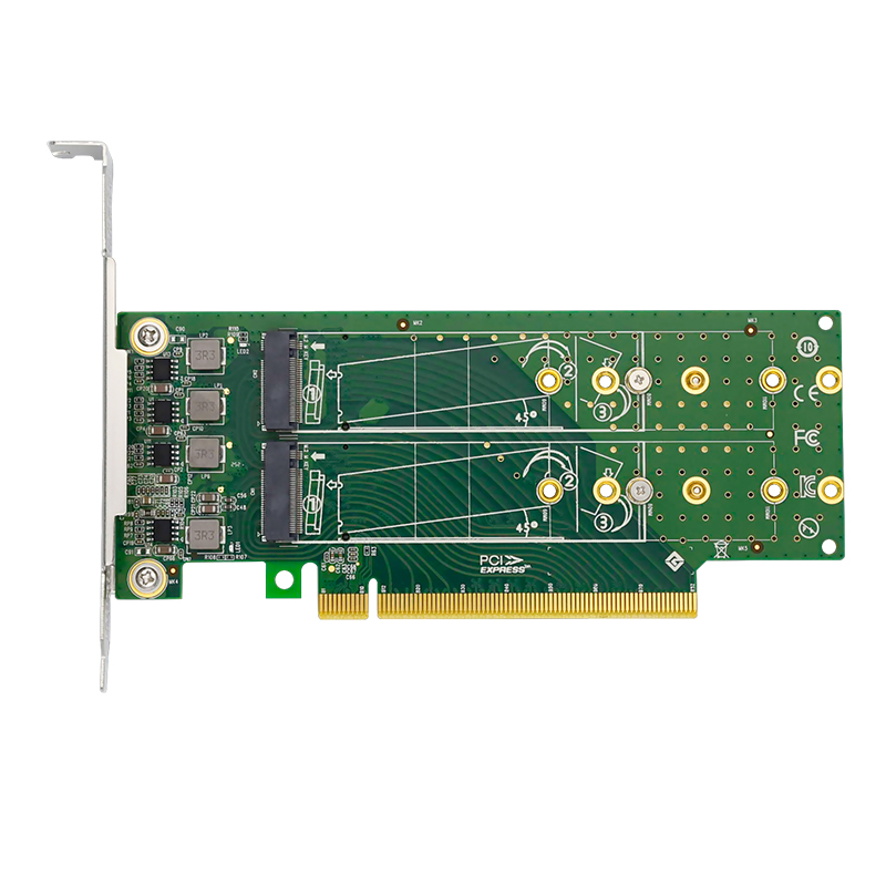 Адаптер LR-LINK, 4xNVMe M.2 SSD, PCI-Ex16 для Low Profile (LRNV95NF-L)