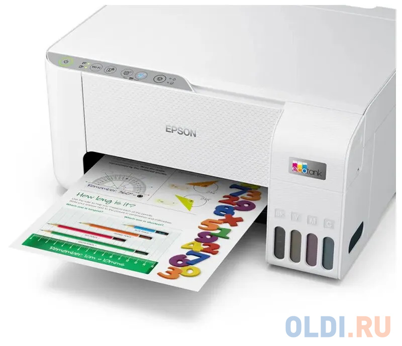 МФУ струйный Epson EcoTank L3256 (A4, принтер/сканер/копир, 5760x1440dpi, 33чб/15цв. ppm, СНПЧ, Ink003, WiFi, USB) (C11CJ67524)