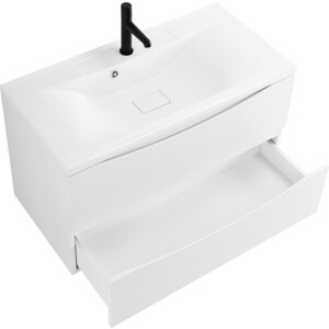 Тумба с раковиной BelBagno Marino 110х45 Bianco Opaco (MARINO-1100-2C-SO-BO-P, BB1100/450-LV-MR-PR)