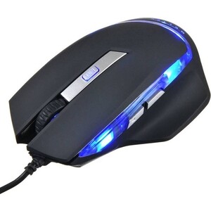 Мышь Oklick 715G черный оптическая (1600dpi) USB (6but) в Москвe